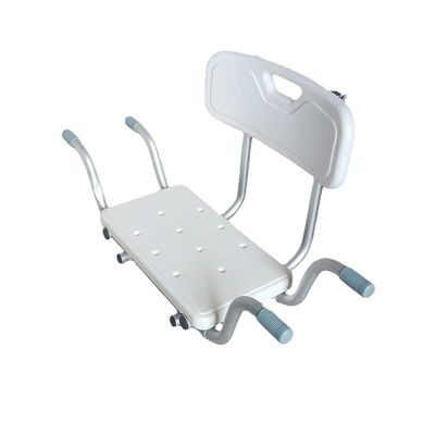 Suspended Shower Chair Bath Seat, Bathroom Bathtub Chair Home No-Slip Safety, with Removable Back, Aluminium Frame
