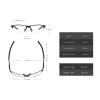 willochra 2pcs Transition Photochromic Bifocal Reading Glasses for Men Women Square cycling Sports Sunglasses Readers 0~+4.00 (2pcs-black&silver, 2.5, multiplier_x) view 4