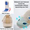 Extra Wide Width Walking Edema Diabetic Shoes, Lightweight Breathable Adjustable Closures Swollen Feet Arthritis Orthopedic Footwear, Indoor Outdoor Leisure Sneakers (Grey 39 EU) view 3