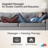 FIT KING Leg Massager with Heat and Compression Therapy, Leg Compression Massage for Circulation, Swollen Leg, RLS Pain & Fatigue Relief, Foot Calf Massager Boots, Recovery Pressure Boots view 2