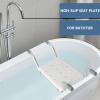 Aluminium Bath Seat, Adjustable Shower Seat for Elderly, Suspended Shower Stool for Bathtub, Length Adjustable, No-Slip Safety view 4