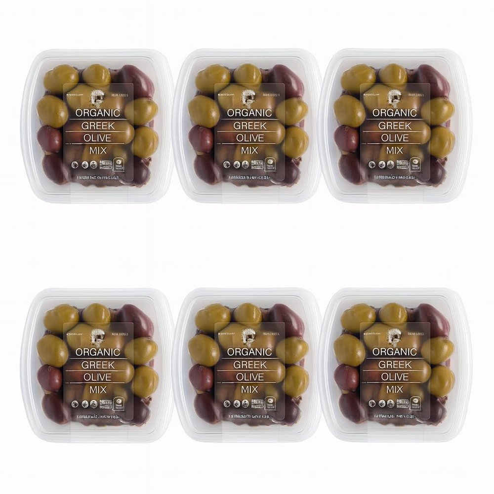 Divina, Organic Greek Olive Mix, 6.3 Ounce(pack of 6)