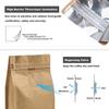 50 Pieces 1 Kg Kraft Paper Stand Up Coffee Bag/Flat Bottom Pouch with Air Release Valve and Reusable Side Zipper. (50pcs, 2.2lb/32oz/1kg) view 3