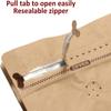 50 Pieces 1 Kg Kraft Paper Stand Up Coffee Bag/Flat Bottom Pouch with Air Release Valve and Reusable Side Zipper. (50pcs, 2.2lb/32oz/1kg) view 4