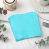 Spakon 100 Pieces 2 Ply Cocktail Napkin Disposable Soft Napkins for Dinner Wedding Party Baby Shower Birthday Bridal Anniversary Reception, 5 x 5 In (Blue Green) view 3