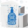 Yexiya 200 Pcs Paper Guest Towels Disposable Hand Towels Bathroom Guest Napkins Disposable Decorative Bathroom Napkins for Powder Room Wedding Holiday Birthday Baby Bridal Shower (White Dark Blue) view 1