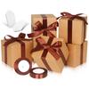 DOYIDE 100 Pack Small Gift Boxes, 4x4x4 Inches Favor Boxes Brown Paper Gift Boxes with Lids for Presents, Crafting, Cupcake Boxes, Gifts, Candy Boxes for Wedding Party Bridal Shower Baby Shower Favors view 1