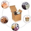 DOYIDE 100 Pack Small Gift Boxes, 3x3x3 Inches Favor Boxes Brown Paper Gift Boxes with Lids for Presents, Crafting, Cupcake Boxes, Gifts, Candy Boxes for Wedding Party Bridal Shower Baby Shower Favors view 4