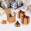DOYIDE 100 Pack Small Gift Boxes, 2x2x2 Inches Favor Boxes Brown Paper Gift Boxes with Lids for Presents, Crafting, Cupcake Boxes, Gifts, Candy Boxes for Wedding Party Bridal Shower Baby Shower Favors view 3