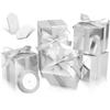 DOYIDE 100 Pack Small Gift Boxes, 2x2x2 Inches Favor Boxes Silver Paper Gift Boxes with Lids for Presents, Crafting, Cupcake Boxes, Gifts, Candy Boxes for Wedding Party Bridal Shower Baby Shower Favors view 1