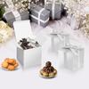 DOYIDE 100 Pack Small Gift Boxes, 2x2x2 Inches Favor Boxes Silver Paper Gift Boxes with Lids for Presents, Crafting, Cupcake Boxes, Gifts, Candy Boxes for Wedding Party Bridal Shower Baby Shower Favors view 3