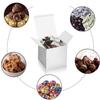 DOYIDE 100 Pack Small Gift Boxes, 2x2x2 Inches Favor Boxes Silver Paper Gift Boxes with Lids for Presents, Crafting, Cupcake Boxes, Gifts, Candy Boxes for Wedding Party Bridal Shower Baby Shower Favors view 4