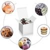 DOYIDE 100 Pack Small Gift Boxes, 3x3x3 Inches Favor Boxes Silver Paper Gift Boxes with Lids for Presents, Crafting, Cupcake Boxes, Gifts, Candy Boxes for Wedding Party Bridal Shower Baby Shower Favors view 4