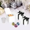 DOYIDE 100 Pack Small Gift Boxes, 3x3x3 Inches Favor Boxes White Paper Gift Boxes with Lids for Presents, Crafting, Cupcake Boxes, Gifts, Candy Boxes for Wedding Party Bridal Shower Baby Shower Favors view 3