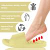 Acupressure Massage Slippers Reflexology Therapy Shoes Plantar Fasciitis Arthritis Neuropathy Pain Relief Acupuncture Slippers Non-Slip Massage Sandals Women,Gifts for Parents(Green, US Women 7.5-8) view 2