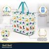 Nush Nush Dinosaur Gift Bags Large  Set of 12 Dinosaur Party Bag With Handles, Large Gift Bags for Kids - Ideal Goodie Bag For Kids Birthday Party Favors, Dino Themed Parties, Boys - 13x5x11 view 3