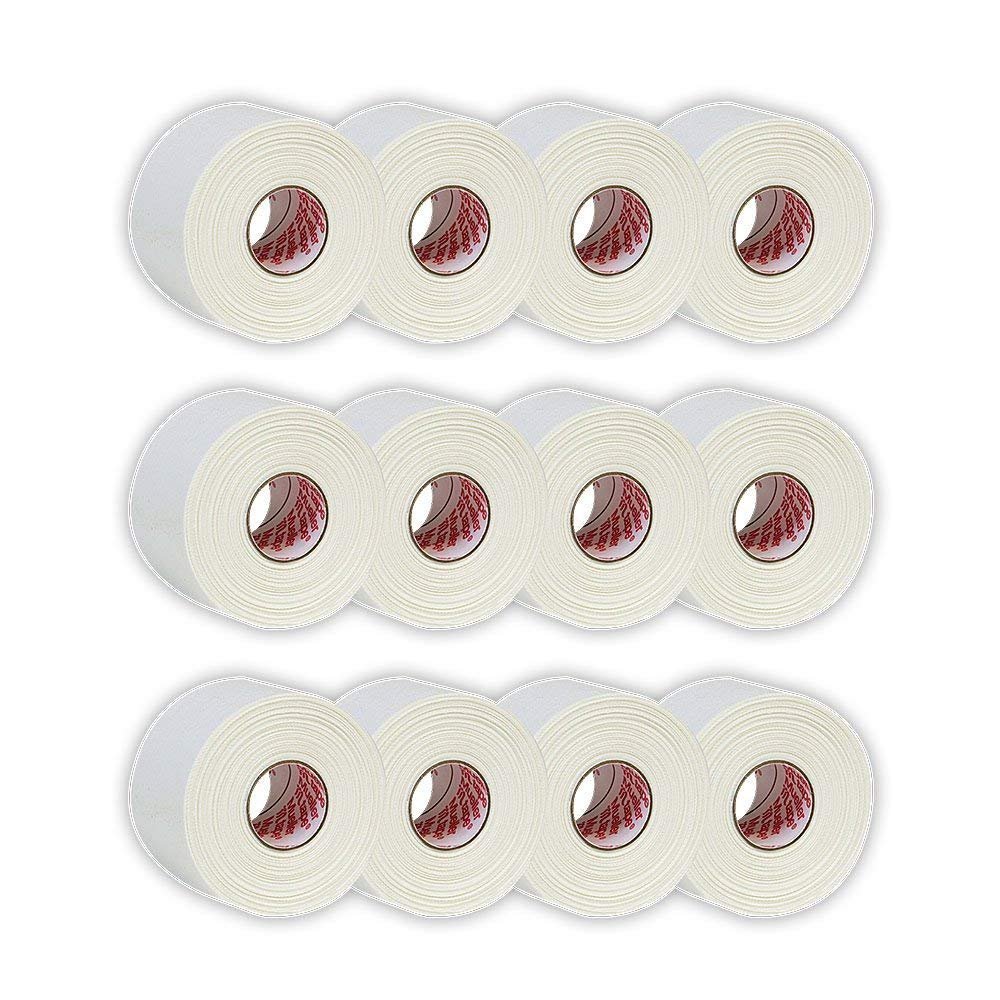 3 Set- Athletic Tape - White - 1 1/2" x 15 Yards - Mueller M Tape - 12 Rolls