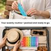 BaHoki Essentials Weekly Pill Organizer - Portable 7-Day Pill Box with 3 Times Per Day Compartments view 4