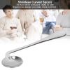 Curved Spoon,ANGGREK Curved Spoon Angled Spoon Stainless Curved Self FeedingAdaptive Utensil for Parkinsons or Elderly Use(Right Hand) view 2