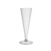 Party Essentials Disposable Hard Plastic Two Piece 4 oz. Toasting Cocktail Cups, Clear Champagne Flutes, 20-Count view 1