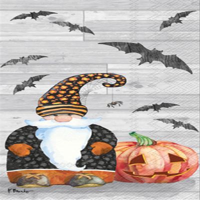 Ideal Home Range Halloween Gnome Guest Towels - 32CT | (2 Packs of 16CT) Decorative Paper Napkins for Buffet Kitchen or Bathroom Fingertip Hand Towels, multicolored, 8.5 x 4.5-Inch