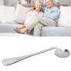 Curved Spoon,ANGGREK Curved Spoon Angled Spoon Stainless Curved Self FeedingAdaptive Utensil for Parkinsons or Elderly Use(Left Hand) view 4