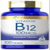 Carlyle Vitamin B12 100mcg | 200 Tablets | Essential Vitamin Supplement | Vegan, Non-GMO, and Gluten Free Formula view 1