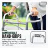 Dynarex Heavy Duty Bariatric Walker is a Foldable, Stand-Up Walker with Tool-Free Adjustable Height up to 39 & 500 Pound Weight Capacity, Silver, 1 Dynarex Heavy Duty Bariatric Walker view 4