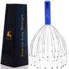 USAGA 36 Fingers Head Massager Scalp Massager Head Scratcher, Stocking Stuffers Gift for Scalp Body Relaxing (Blue) view 1