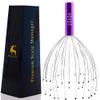 USAGA 36 Fingers Head Massager Scalp Massager Head Scratcher, Stocking Stuffers Gift for Scalp Body Relaxing (Purple) view 1