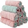 10 Pack Kitchen Cloth, Microfiber Dish Towels Washcloths, Super Absorbent Coral Velvet Dishtowels, Premium Cleaning Cloths,Non-Stick Oil Quick Dry DishTowels, Soft Tea Towels, Table Cleaning Cloths. view 1