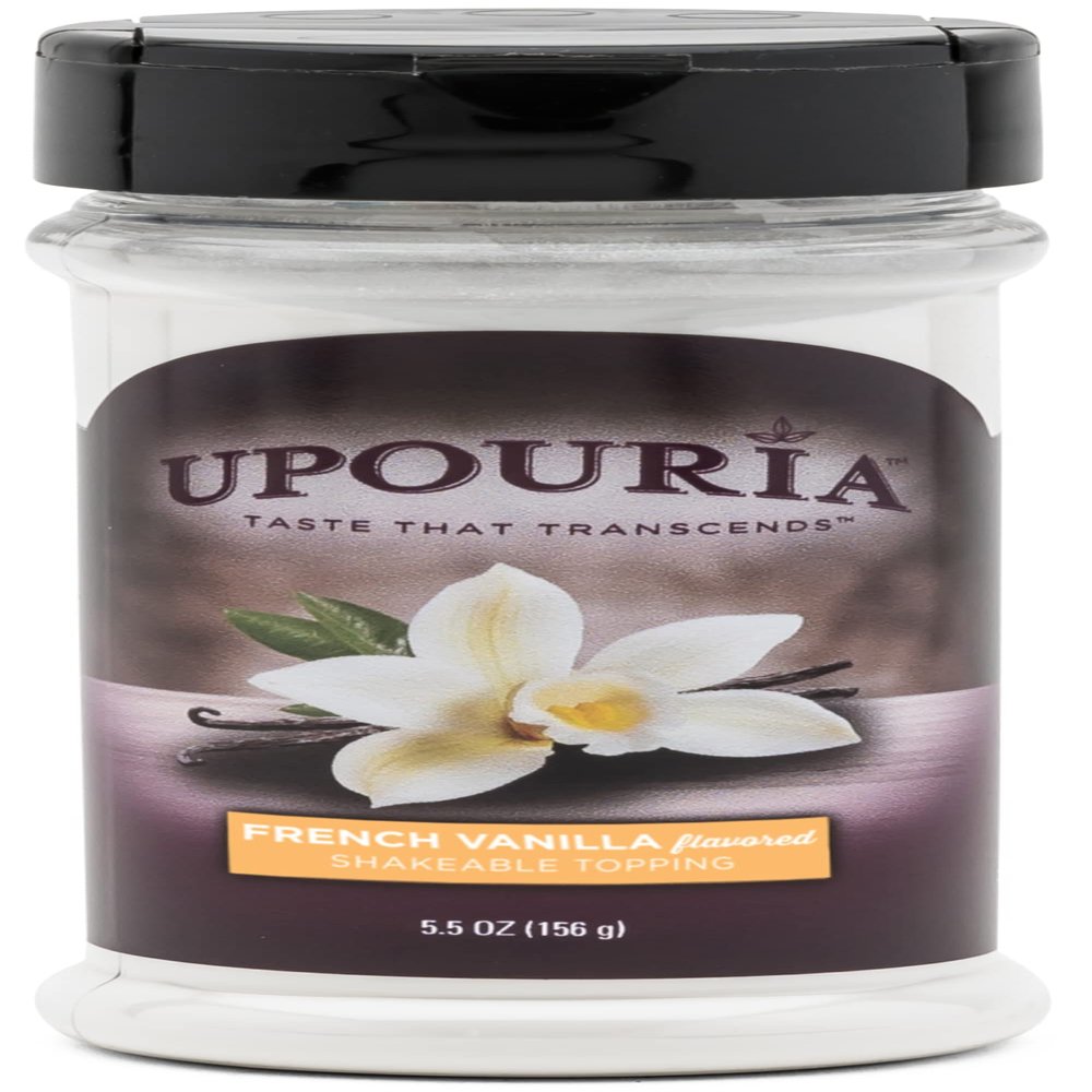 Upouria French Vanilla Shakeable Topping, 5.5 Ounce Bottle