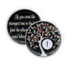 1 Year Sobriety Chip | Tree of Life AA Coin Token Medallion with Glow in The Dark Recovery Anniversary