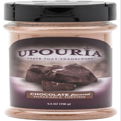 Upouria Chocolate Shakeable Topping, 5.5 Ounce Bottle
