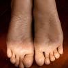 TDHLW Realistic Silicone Foot, Female Foot Model Silicone Built-in Bone Wrinkles on The Soles of The Feet 1:1 Female Foot Feet Model Mannequin Realistic,Left,46 view 2