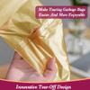 4 Gallon 180pcs Small Gold Trash Bags Strong Golden Garbage Bags, Bathroom Trash Can Bin Liners, Gold Plastic Bags for Home Office, Waste Basket Liner, Fit 12-15 Liter, 3.5,4,4.5 GalGolden 180 view 3