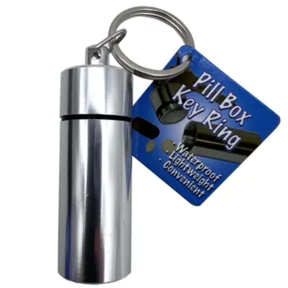 2.75" Three (3) Pack of Assorted Pill Case Key Chains