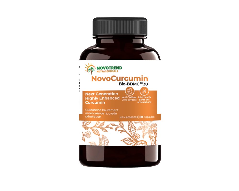 NovoCurcumin Bio-BDMC30-60 Capsules- Next Generation Highly Enhanced Curcumin