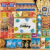 Birthday Gift Basket Men's Hearty Snack Box (50 Piece Care Package) Jerky, Nuts, Chips, Pretzels, Variety Pack - The Care Crate Co. view 3