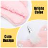 4 Pcs Cute Sleep Mask, Cartoon Eye Mask for Travel Nap Sleep Lunch Break Overnight Party, Soft Plush Blindfold Eye Covers for Women Girls Kids view 3