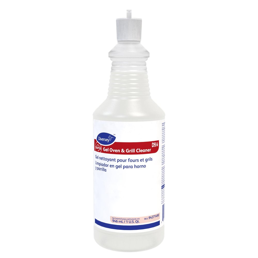 Diversey 94271490 SUMA Gel Oven & Grill Cleaner, Removes Heavy Grease Deposits, Ready-to-Use, 32-Ounce