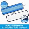 3 Pack Microfiber Cleaning Pads for Bona Mop, Safe for Hardwood and Hard-Surface Floors, Reusable Microfiber Mop Pads for 18 Inch Mop, No Residue, Super-Absorbent, Over 500 Machine Washes, Mr. Scrub view 3