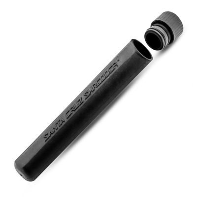 Santa Cruz Shredder Storage Tube - Secure Airtight Container for Herbs, Spices, and Dry Good (Black)