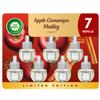 Air Wick Plug in Scented Oil Refill, 7ct, Apple Cinnamon Medley, Fall Scent, Essential Oils, Air Freshener view 1