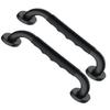 12 Inch Black Shower Grab Bar w/Anti Slip Rubber Grip, Munzong 2 Pack Stainless Steel Bathroom Grab Bar, Bathroom Balance Bar,Safety Handrail Support,Handicap Injury Elderly Senior Assist Bath Handle view 1