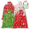 4Pcs Extra Large Christmas Gift Bag, 44"x36" Heavy-Duty Waterproof Reusable Oversized Gift Sack with Rope & Gift Tag, Opaque Jumbo Wrapping Bag for Xmas, Birthdays, Parties, Class, Office, Home view 1