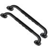16 Inch Black Shower Grab Bar w/Anti Slip Rubber Grip, Munzong 2 Pack Stainless Steel Bathroom Grab Bar, Bathroom Balance Bar,Safety Handrail Support,Handicap Injury Elderly Senior Assist Bath Handle view 1