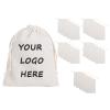 TopTie Custom 25 PCS Cotton Muslin Canvas Drawstring Gift Bags, Personalized Jewelry Pouches 4 x 6 Inches, Party Favors view 1