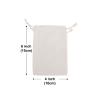 TopTie Custom 25 PCS Cotton Muslin Canvas Drawstring Gift Bags, Personalized Jewelry Pouches 4 x 6 Inches, Party Favors view 2