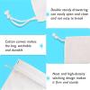 TopTie Custom 25 PCS Cotton Muslin Canvas Drawstring Gift Bags, Personalized Jewelry Pouches 4 x 6 Inches, Party Favors view 3
